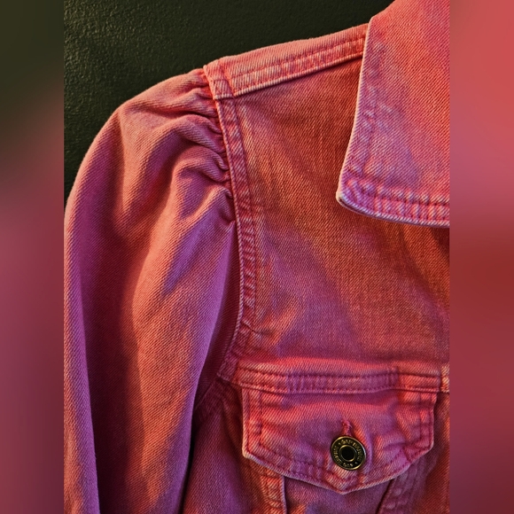 NWT 💖 GAP x Barbie Puff Sleeve Denim Jacket 💖 - Picture 7 of 8